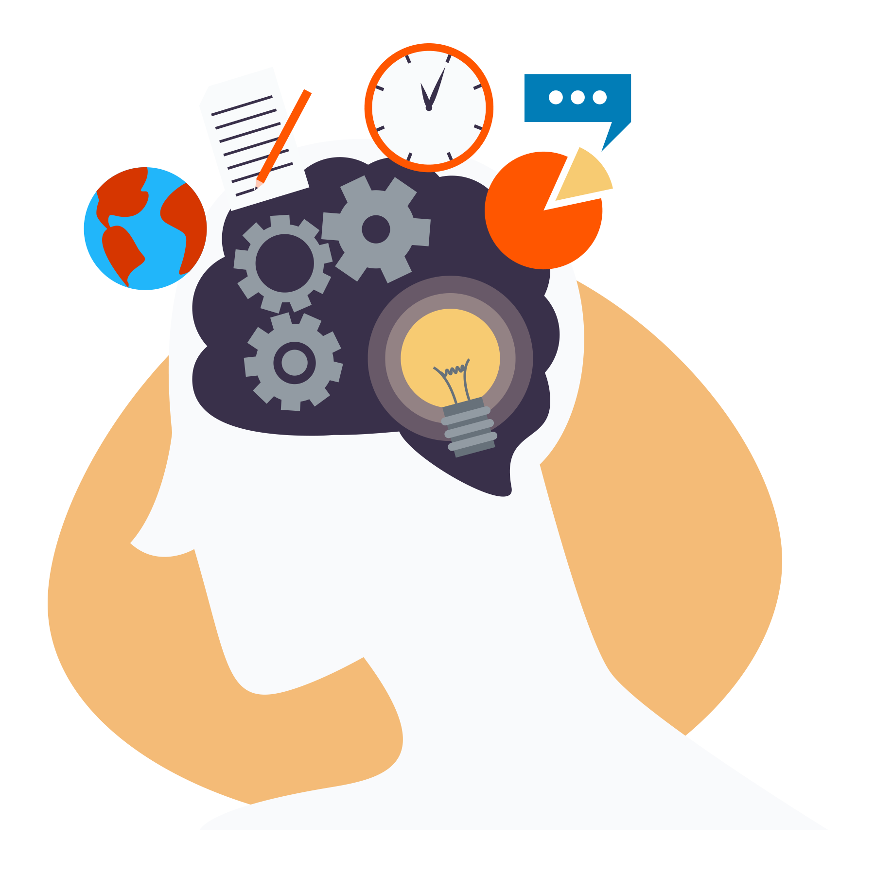 Behavioral science research illustration