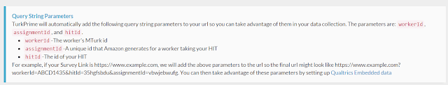 Screenshot of the Query String Parameters section in CloudResearch