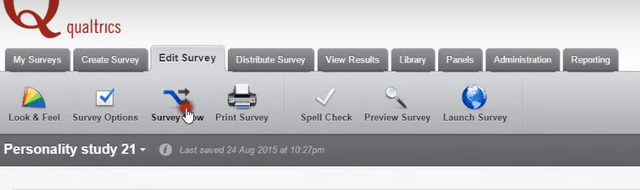 Survey Flow on Qualtrics