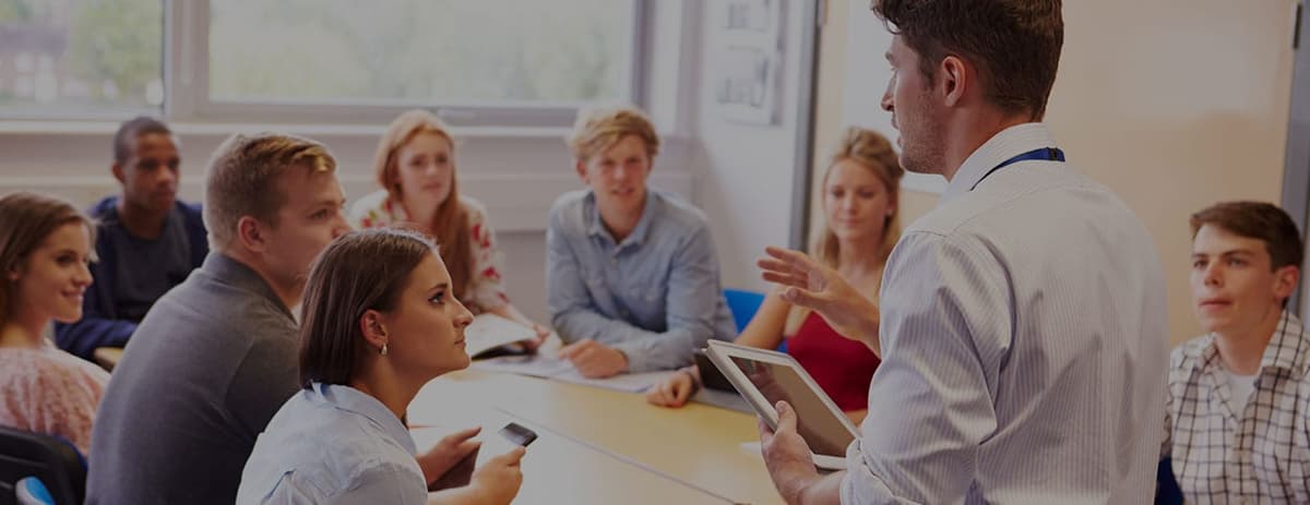 University students conducting academic research