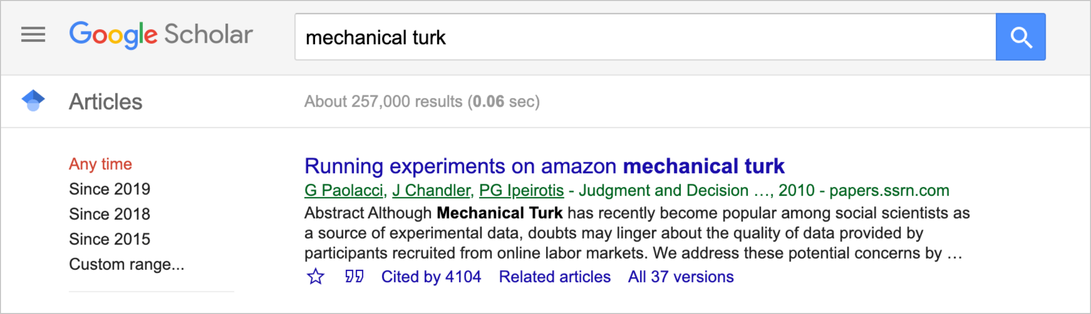 google screenshot