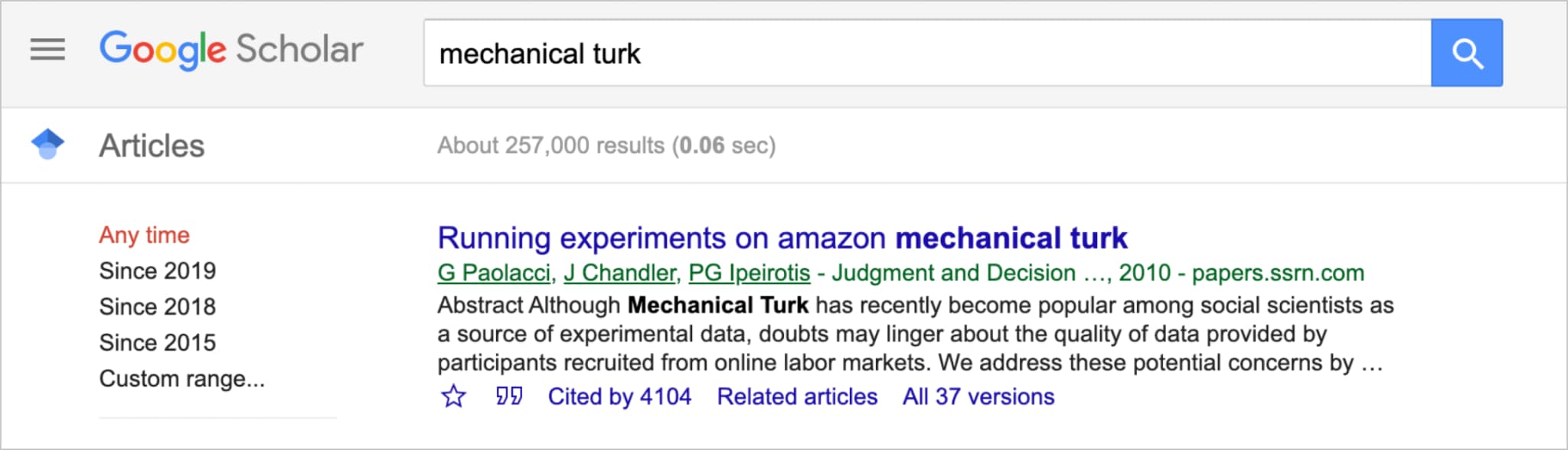 google screenshot
