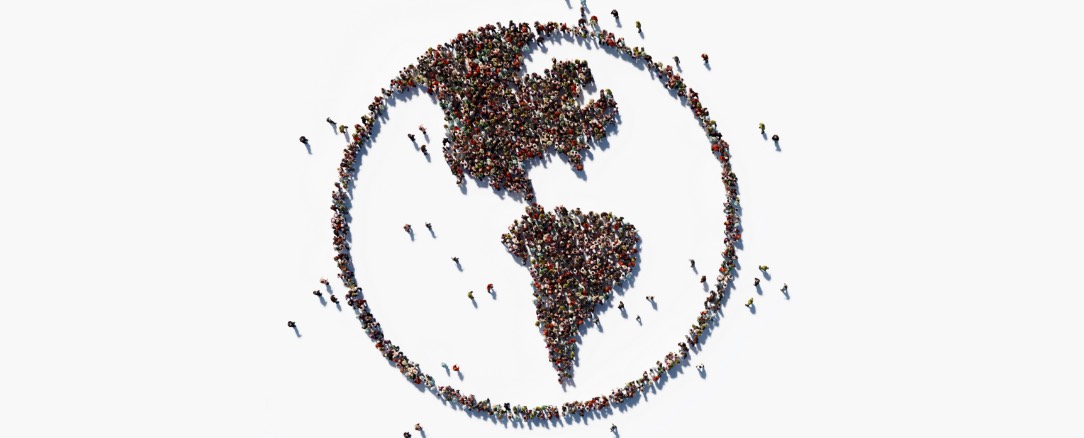 Conceptual illustration representing Amazon Mechanical Turk's worker population size in 2019, showing approximately 250,000 workers worldwide with over 226,500 in the US