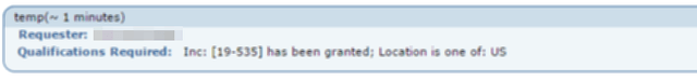 Screenshot of Amazon MTurk's qualification requirements interface showing how workers can see a HIT with required qualifications, demonstrating how TurkPrime's Include Workers feature appears to participants