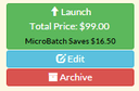Screenshot of CloudResearch dashboard showing a MicroBatch study in progress with multiple batches and their completion status