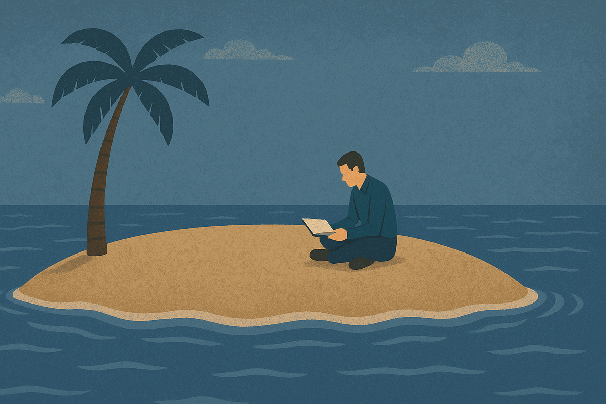 Reading-on-a-Tranquil-Island