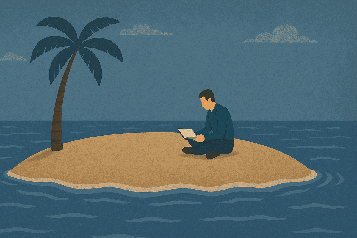 Reading-on-a-Tranquil-Island