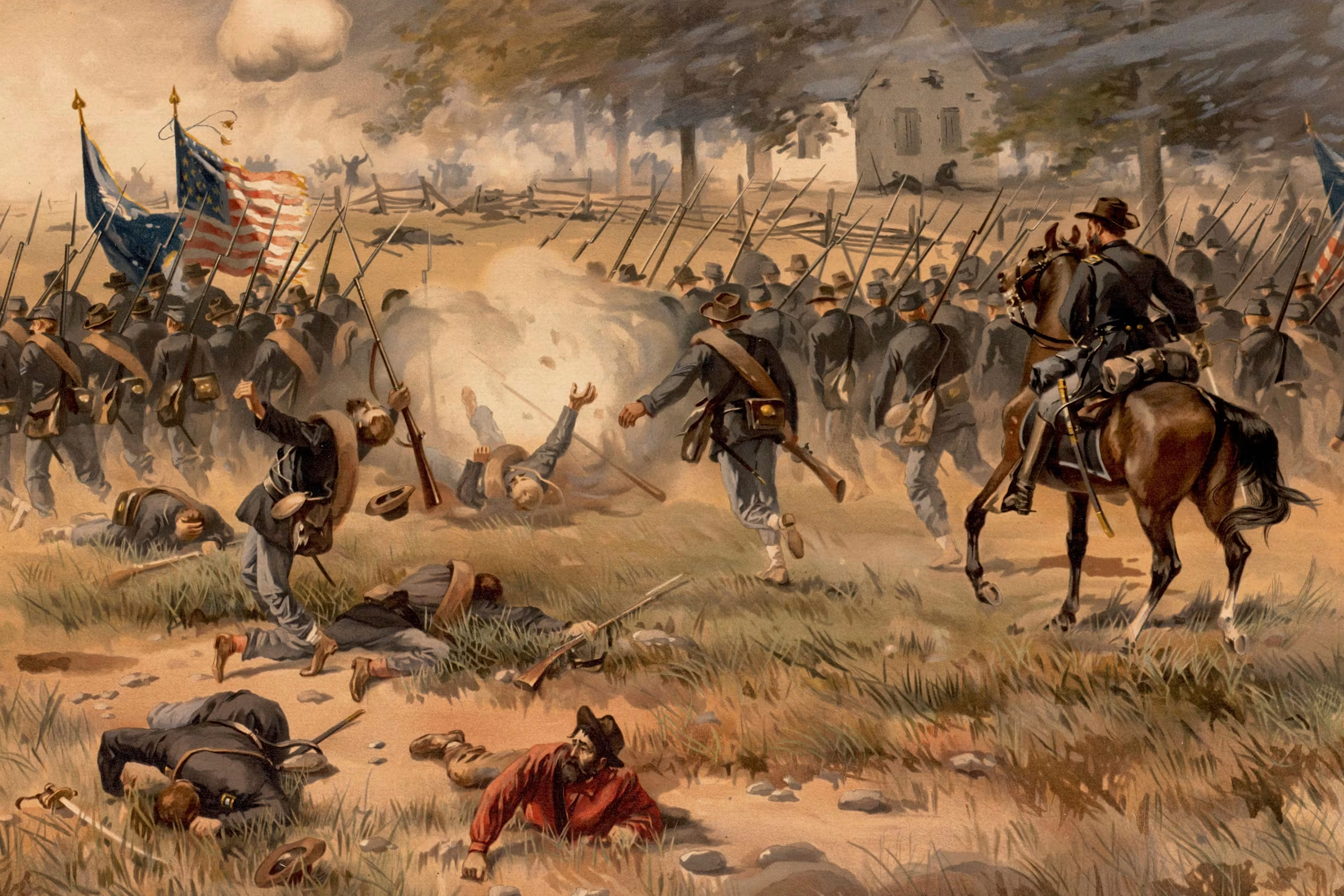 Battle of Antietam painting from the American Civil War illustrating the stakes of accurate descriptive research