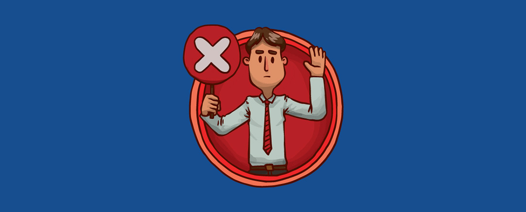 Conceptual illustration showing five common mistakes to avoid in online research, including not piloting studies, rejecting participants inappropriately, and using improper screening practices