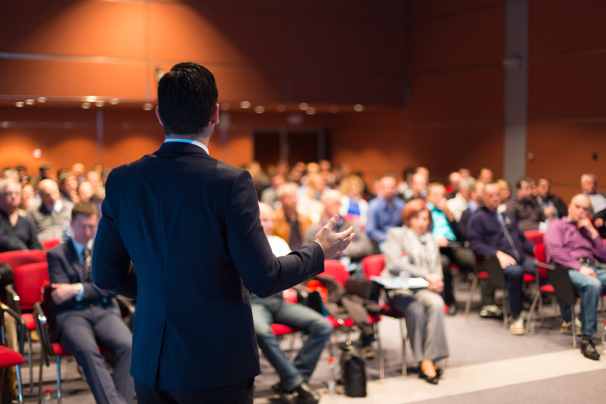 Audience at a CloudResearch event